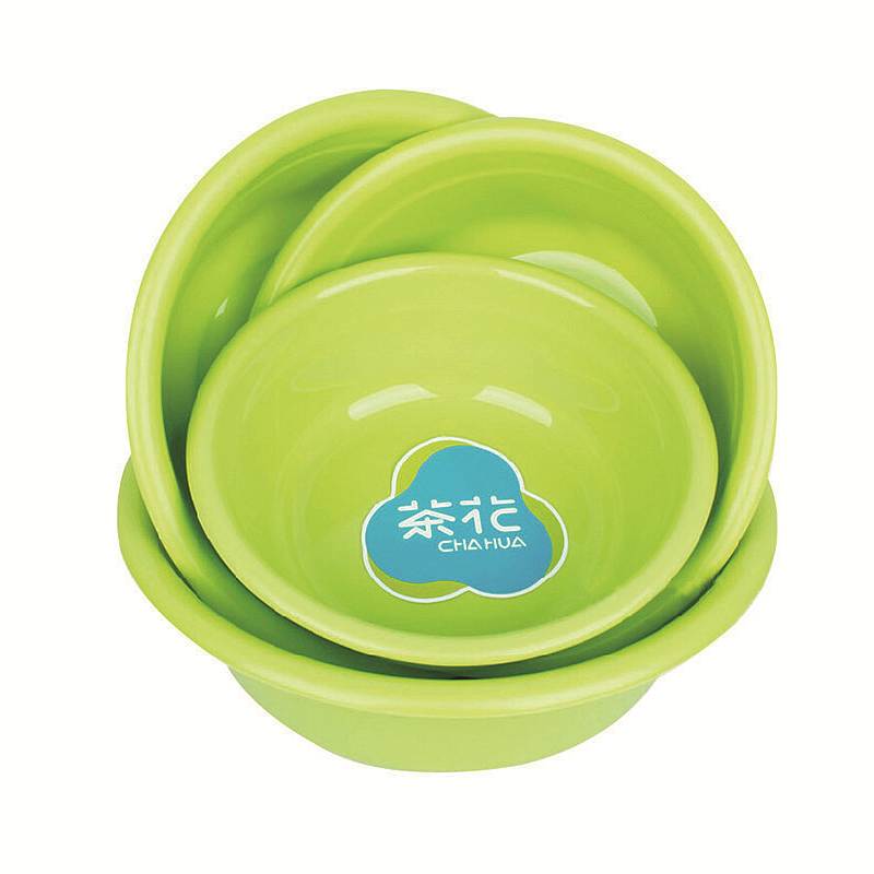日用百货  清洁工具 脸盆/水桶 茶花塑料洗脸盆直径32.