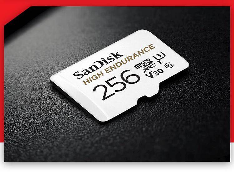 闪迪sdsqqnr-256g-zn6ia tf(microsd)存储卡 256gb 行车记录仪 安防